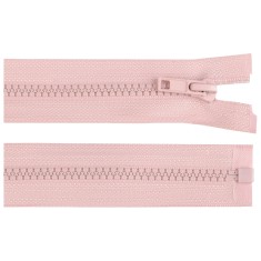 Fermoar plastic detasabil, lungime 70 cm, Roz pudrat