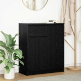 VidaXL Bufetă cu sertar Stejar negru 71x35x84 cm Lemn prelucrat