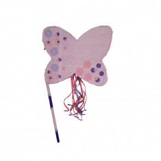 Pinata personalizata model Fluture, 45 cm, roz
