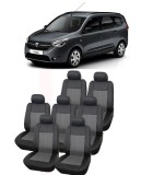 Cumpara ieftin Set Huse scaune DACIA LODGY 7 locuri 2012 - 2019 (Bancheta fractionata si husa cotiera), Umbrella