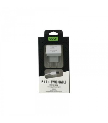 Incarcator 2x USB 2.1A +cablu Micro USB 1.5m VOIAJ Golf U2MSET foto