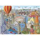 Puzzle Ocolul Pamantului In 80 De Zile, 1000 Piese, Ravensburger