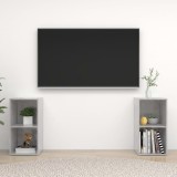 VidaXL Comode TV, 2 buc., gri beton,72x35x36,5 cm, PAL