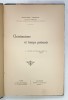 CHRISTIANISME ET TEMPS PRESENTS par ALEXANDRE WESTPHAL , 1919