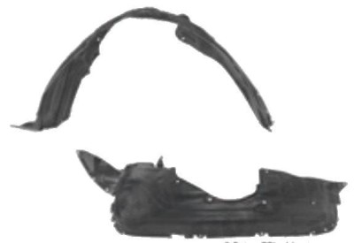 Carenaj roata Mazda CX-7 (Er), 01.2006-08.2012, partea Stanga, Fata, EG2156141A, 4581FL1T foto