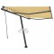 vidaXL Copertină autonomă retractabilă automat galben&amp;alb 300x250 cm
