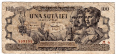 Bancnota 100 lei 1947 27 august foto