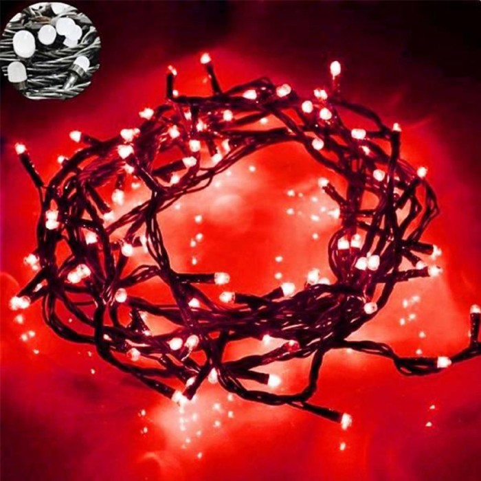 Instalatie Craciun, 16 m, 200LED, rosu