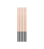 Set 6 Lumanari Flames Roz-Aur B&amp;C 15cm pentru petreceri