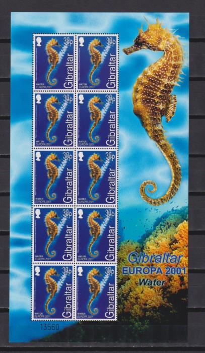 GIBRALTAR EUROPA 2001 MI: KB. 962-965 MNH