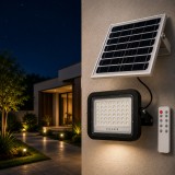 Proiector Solar LED Negru V2 50W 6500K IP65 - NOVELITE