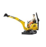 Jucarie Bruder, Construction - Micro excavator JCB 8010 CTS si muncitor
