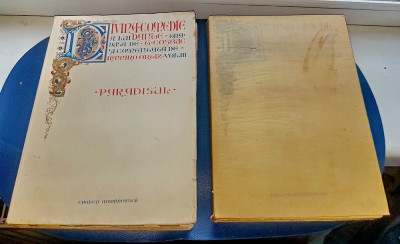 E862-I-Carte veche Romania-Dante A.- Divina Comedie 1932- 2 VOLUME DIN 3. foto