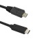 Cablu USB2.0 B micro USB mufa tata - USB type C mufa tata 1.2m negru QOLTEC 50476