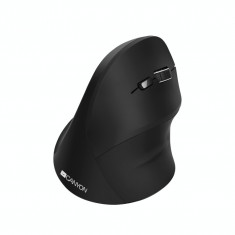 Mouse vertical Canyon CNS-CMSW16B, Wireless, USB Receiver, 1600 DPI, 6 Butoane, Negru foto