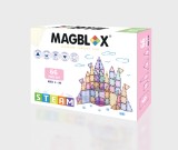 Cumpara ieftin Set magnetic Magblox - 66 piese magnetice de constructie PASTEL transparente