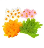 Set 50 bucati flori si frunze pentru activitati crafts