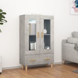 vidaXL Dulap &icirc;nalt, gri beton, 70x31x115 cm, lemn compozit