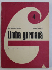 LIMBA GERMANA , MANUAL PENTRU ANUL IV DE STUDIU de LIDIA GEORGETA EREMIA si MIOARA SAVINUTA , 1990 foto