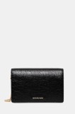 MICHAEL Michael Kors poseta de piele culoarea negru, 32R5GJ6C8L