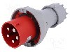Conector alimentare AC, IEC 60309, IP66, IP67, 0,125kA, 400V AC, 5 pini, PCE - 045-6