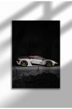 Poster p&acirc;nză ne&icirc;nrămat cu supermașină - Imprimare digitală - 2023 Huracan GT3 EVO-2 08 | A4 (21 x 29.7 cm)