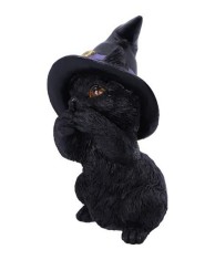 Figurina - Three Wise Familiars - Speak No Evil Black Cat | Nemesis Now foto