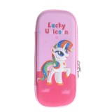 Penar roz cu imprimeu colorat Lucky Unicorn