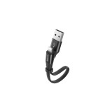 Baseus Lightning Nimble cablu de date și &icirc;ncărcare pentru iPhone 2A 0.23m negru (CALMBJ-B01)