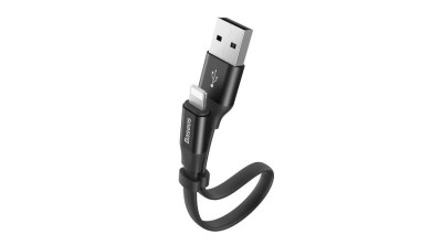 Baseus Lightning Nimble cablu de date și &amp;icirc;ncărcare pentru iPhone 2A 0.23m negru (CALMBJ-B01) foto