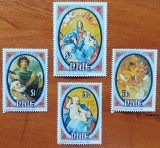 NUIE-1903-&#039;&#039;PICTURI RELIGIOSE CELEBRE-CRACIUN&#039;&#039;- SET complet 4val.-MNH NESTAMP. -Calitate EXTRA, Nestampilat