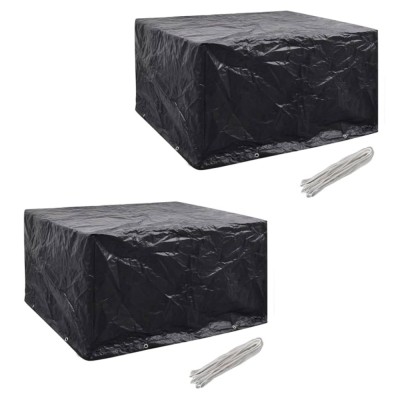 Gossi huse mobilier gradina 2 buc. set poliratan 8 ocheti 172x113 cm foto