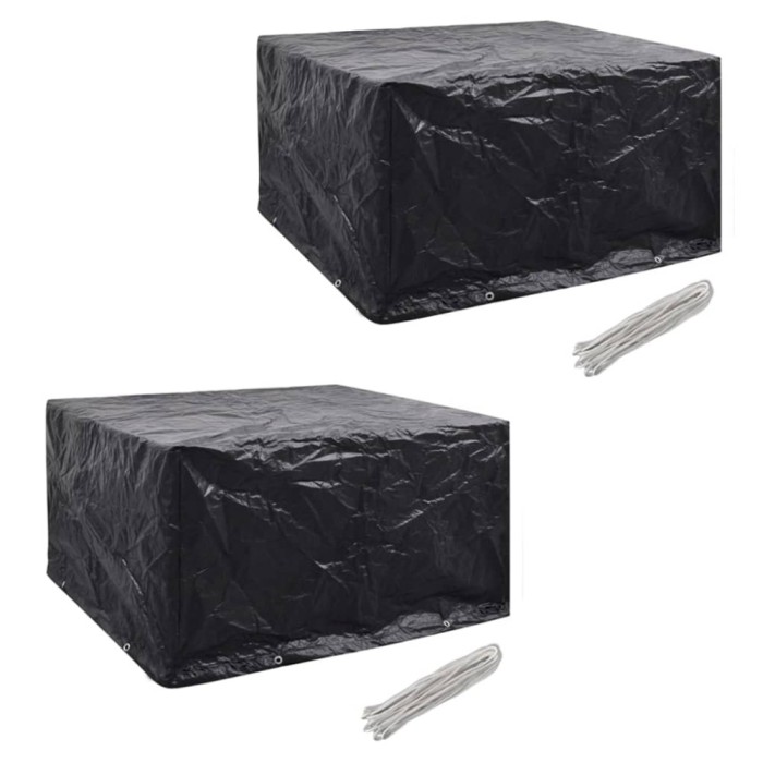 Gossi huse mobilier gradina 2 buc. set poliratan 8 ocheti 172x113 cm