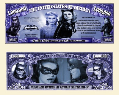 !!! SUA = FANTASY NOTE (TJ6) = FILMUL CATWOMAN CU JULIE NEWMAR - 2020 - UNC foto