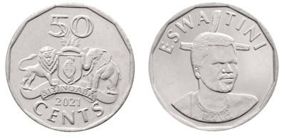 Eswatini 2021 - 50 cents UNC foto