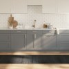 Covor dreptunghiular gri, 70x300 cm, bambus. Antialunecare, usor de curatat. Ideal living, dormitor.