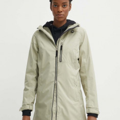 Helly Hansen geacă femei, culoarea verde, de tranziție 55964