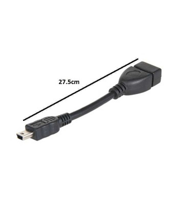 Cablu adaptor OTG miniUSB - USB mama 27.5cm case de marcat tablete foto