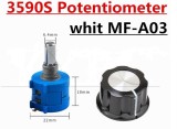 Potentiometru multitura multitur 10 k 10 ture + bonus buton