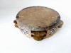 Tamburina Veche Asiatica Lemn Intarsii Os Sidef Cupru 16cm Colectie Instrument Percutie
