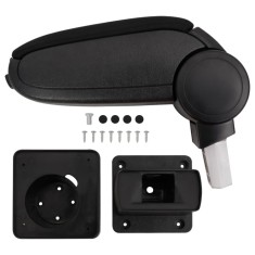 vidaXL Cotiera auto, negru, 13x31,5x(29-51) cm ABS foto