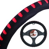 Husa volan burete color 4Cars - &Oslash; 37-39cm - Negru/Rosu Garage AutoRide