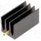 Radiator extrudat, aluminiu, 30mm x 16mm, neagra, FISCHER ELEKTRONIK - SK 437 30 STS