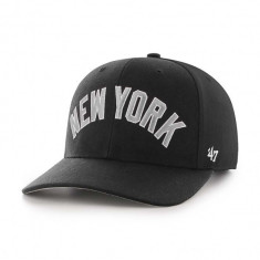 47brand șapcă din amestec de lână MLB New York Yankees culoarea negru, cu imprimeu