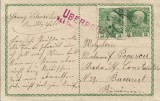 NI620 &Icirc;ntreg poștal Franz Joseph 25 + 25 heller, 1915, circulată Rom&acirc;nia/Postal Stationery Franz Joseph 25 + 25 heller, 1915