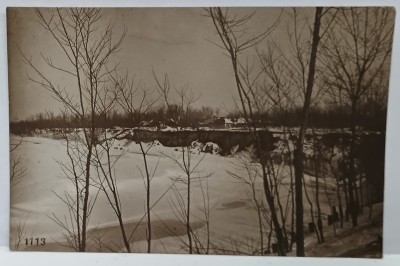 LACUL HERASTRAU PE TIMP DE IARNA , FOTOGRAFIE , INCEPUTUL SEC. XX foto