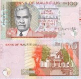 Bancnota Mauritius 100 Rupii 2022 UNC, Africa, Necirculata