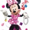 Sticker Minnie Mouse Frumusica - 65x85cm - DK857