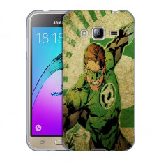 Husa Samsung Galaxy J3 si J3 2016 J320 Silicon Gel Tpu Model Green Lantern foto