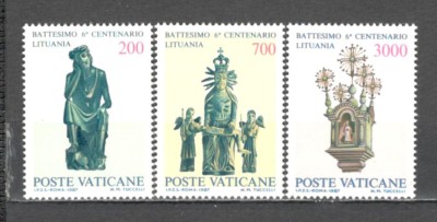 Vatican.1987 600 ani crestinarea Lituaniei SV.564 foto